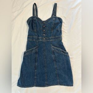 Women’s Denim Blue Japana Mini Tank Nashville Broadway Dress Size Large